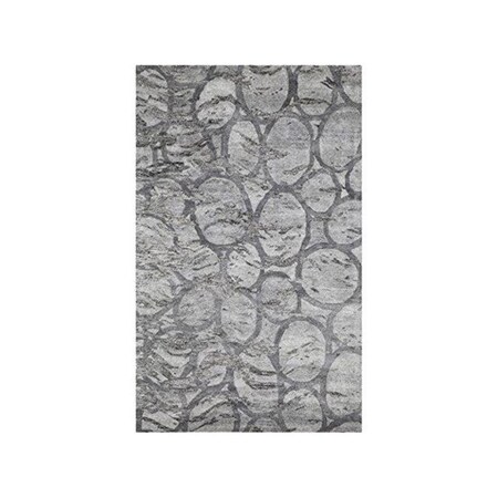 Momeni Millenia Silver Hand Tufted Area Rug - 5 ft. MILLNMI-04SVL5080